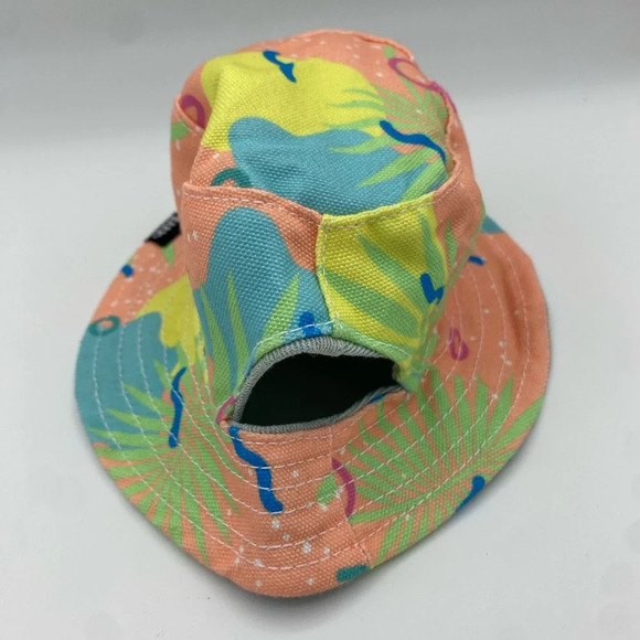 BARK Shop Multicolored Denim Reversible Dog Puppy Bucket Hat - Picture 2 of 6
